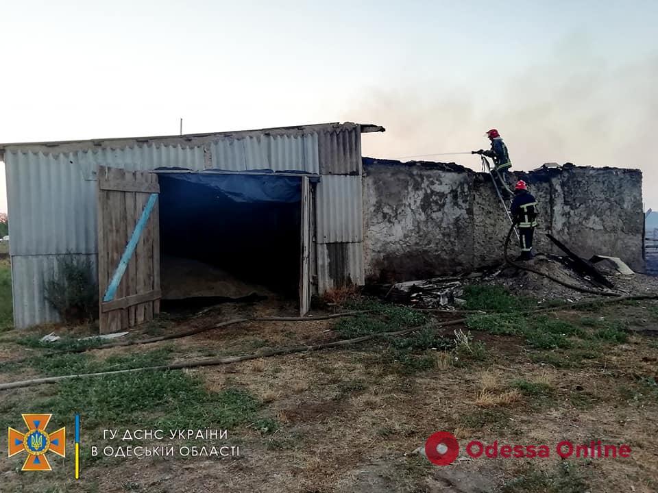 В Одеській області співробітники ДСНС врятували від вогню близько 30 тонн зерна