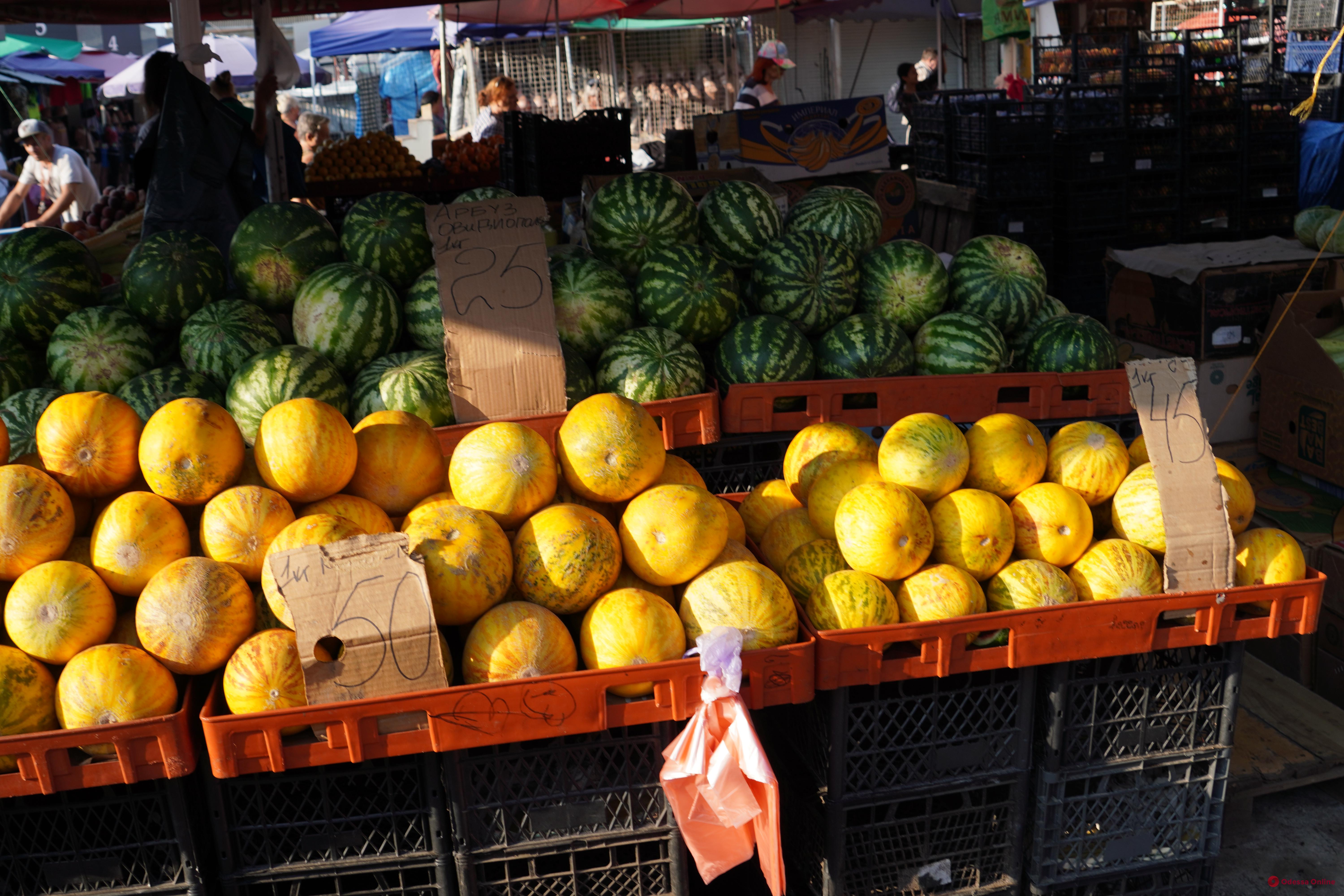 Слива, персики та кабачки: суботні ціни на одеському «‎Привозі»