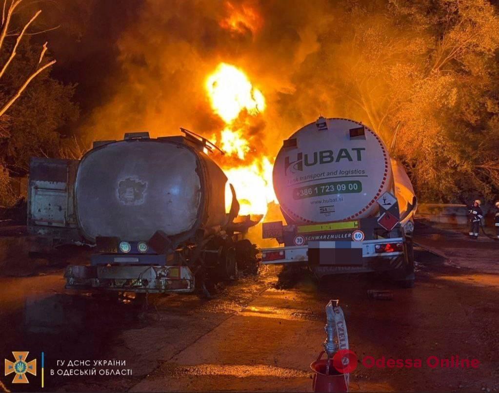 В Одесской области горели два бензовоза и два зерновоза