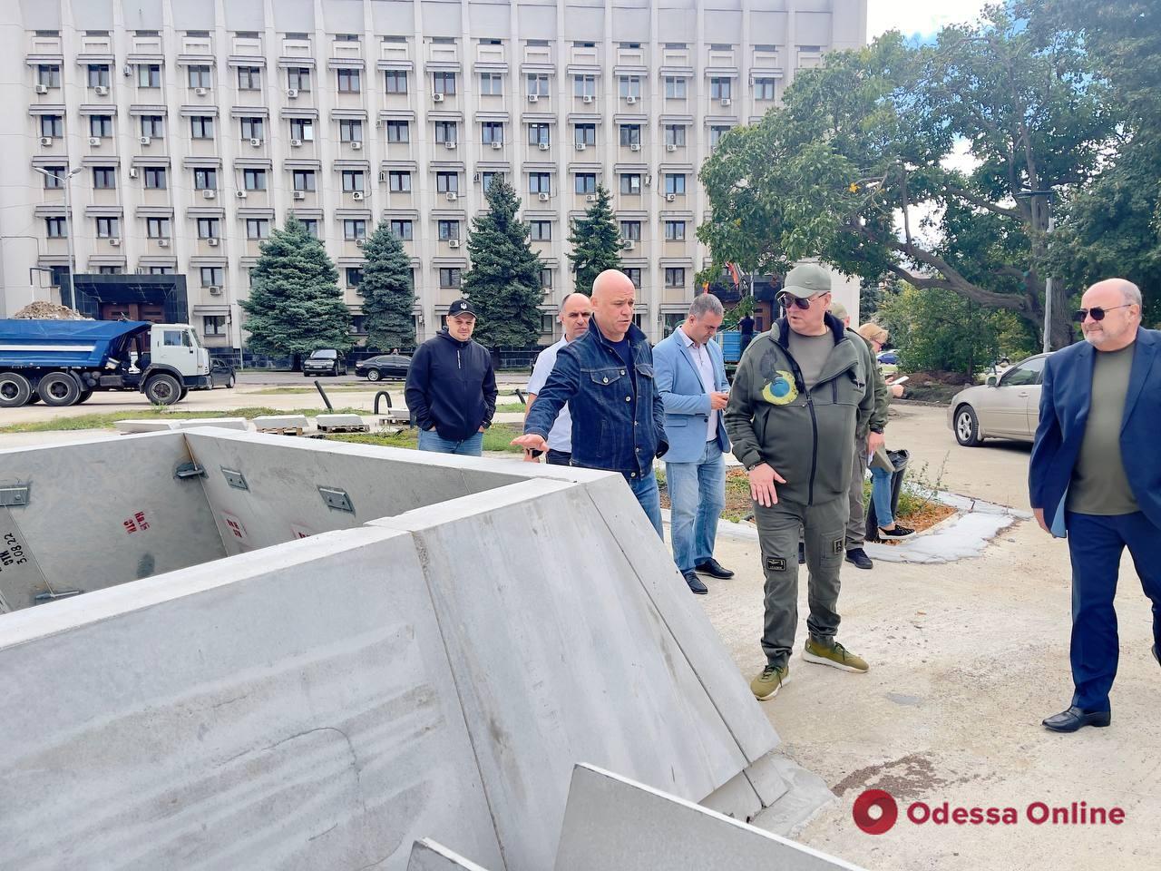 Уже выполнено около 60% работ: в Одессе продолжается создание Мемориала погибшим защитникам Украины