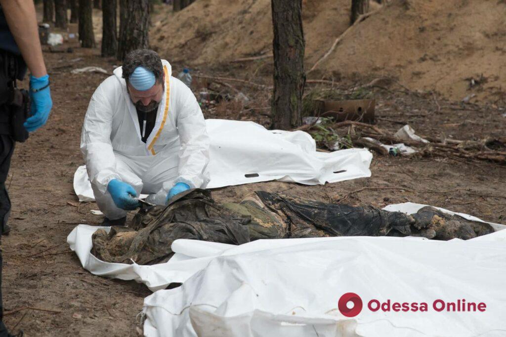 На месте массового захоронения в Изюме обнаружено более 400 тел