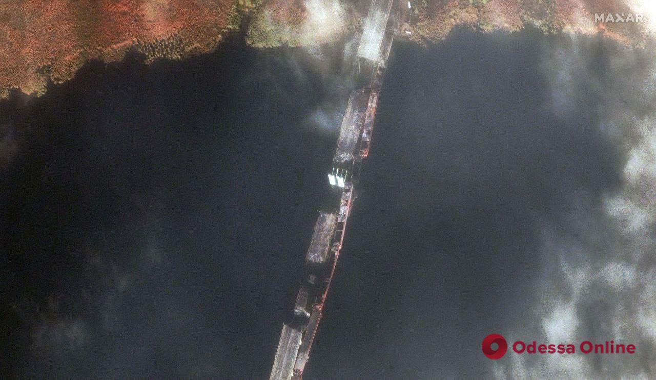 З’явилися супутникові знімки мостів на Херсонщині, які знищили окупанти після втечі