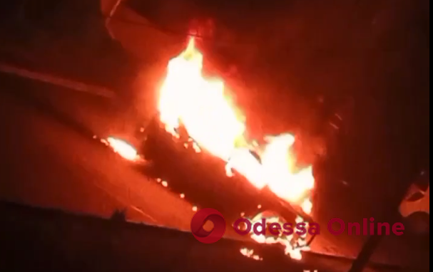 Ночью в Одесской области сгорел автомобиль