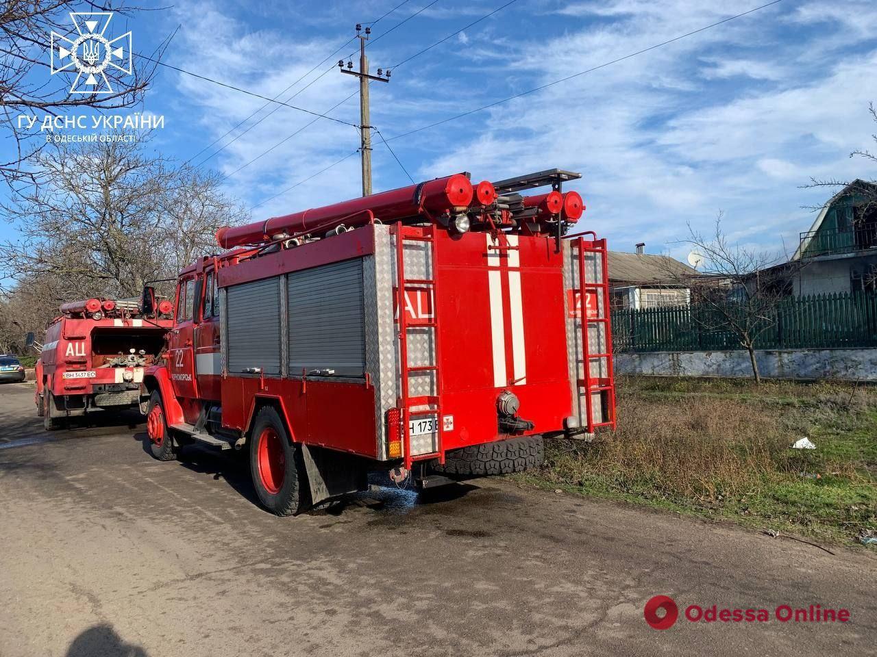 В Одесской области произошел пожар из-за неосторожного розжига печи — есть пострадавший