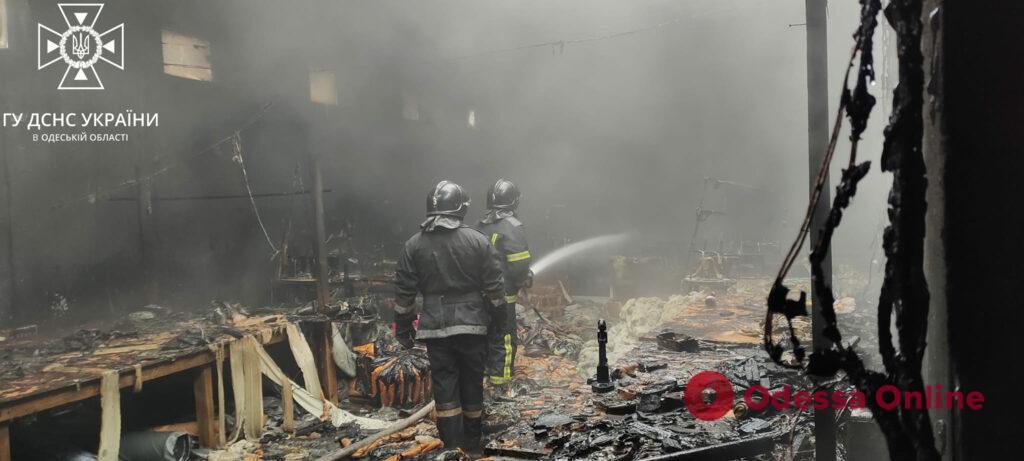 Под Одессой сгорел гараж (фото)