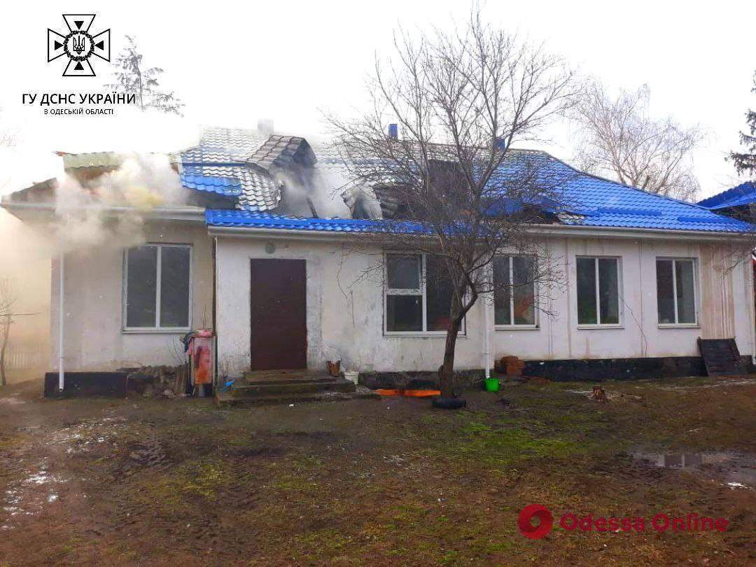 В Одесской области горела амбулатория (видео)