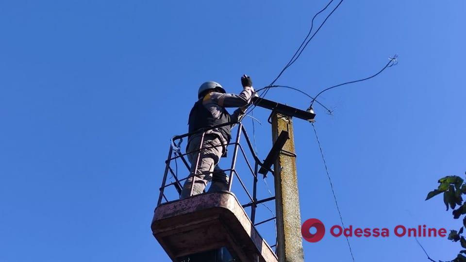 В Одесской области восстановили электроснабжение в 174 населенных пунктах