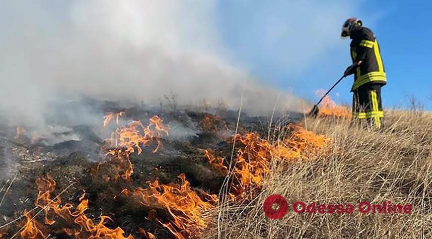 Одесская область: любители жечь листья и сухую траву устроили за сутки 10 пожаров