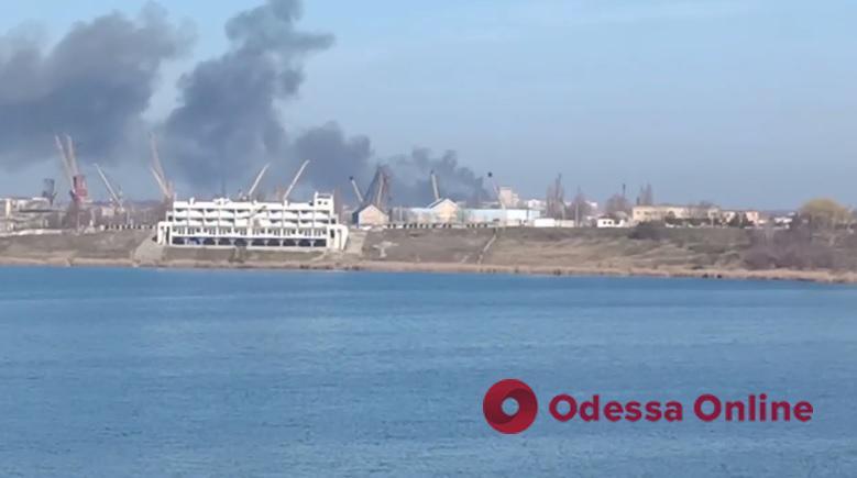Под Одессой произошел пожар на территории пивзавода
