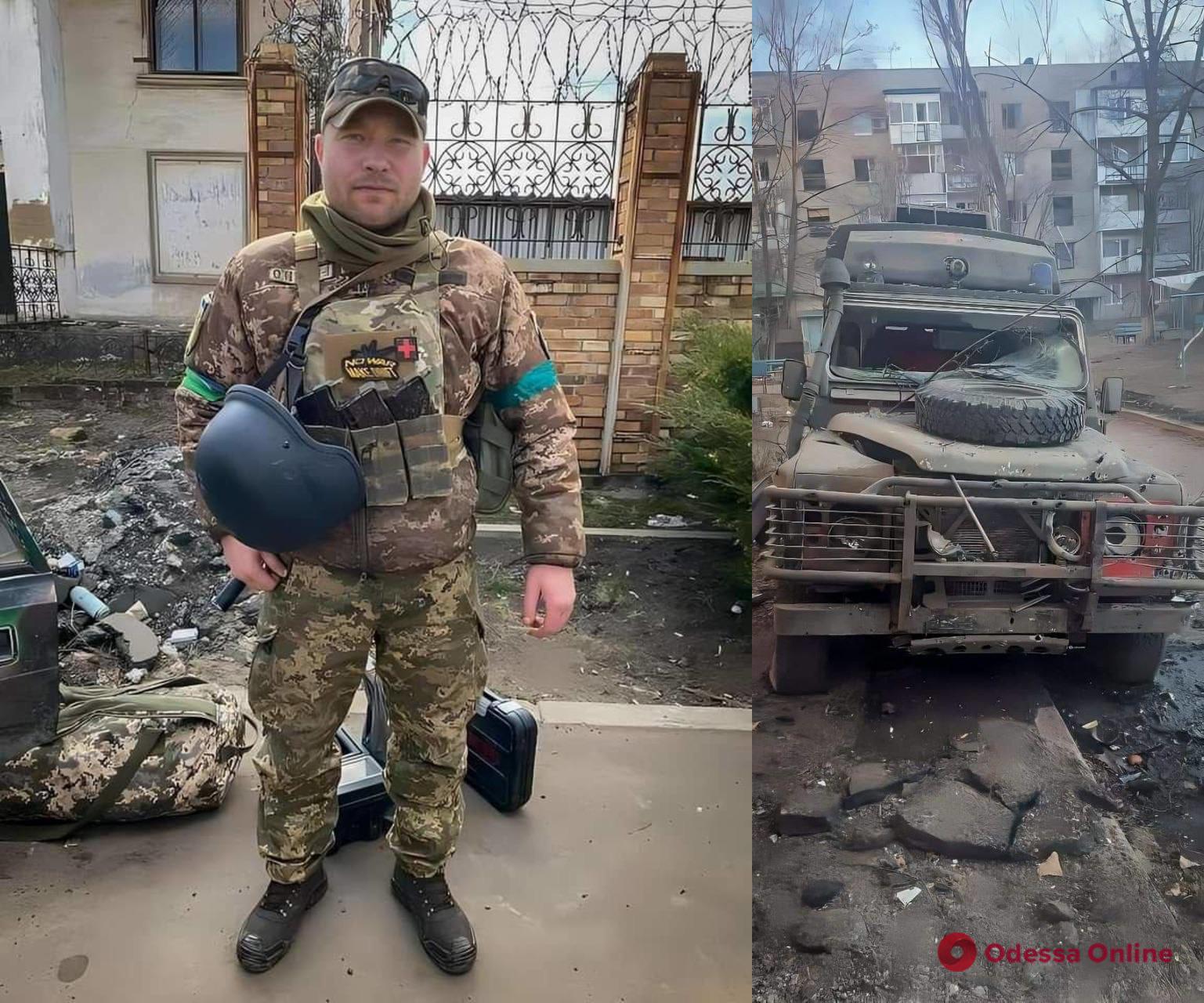 Война в лицах: водитель-санитар из Одесской области из 122-й ОБрТрО эвакуирует раненых бойцов из Бахмута