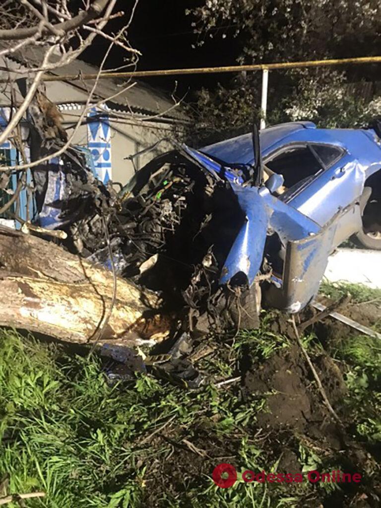 Одеська область: лихач зніс дерево, загинув сам та відправив юну пасажирку до лікарні