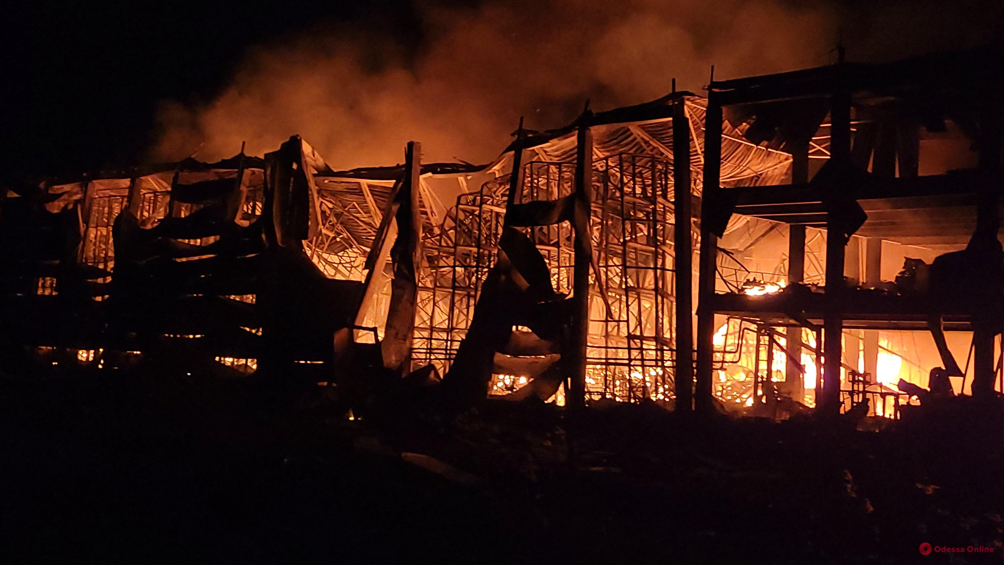 Ворог вдарив ракетами по складу продовольчого підприємства і рекреаційній зоні на узбережжі Одещини – спалахнули пожежі