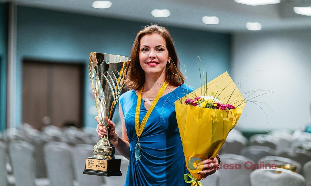Одесситка заняла первое место на этапе Кубка мира по международным шашкам