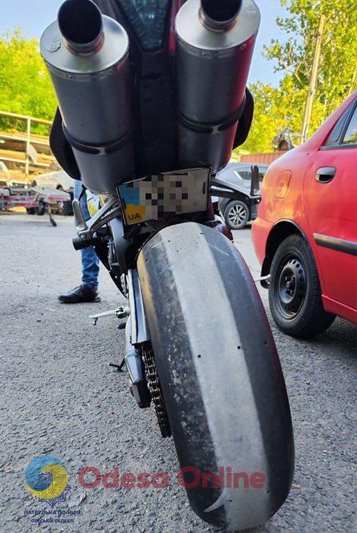 В Одессе с погоней ловили мотоциклиста-нарушителя