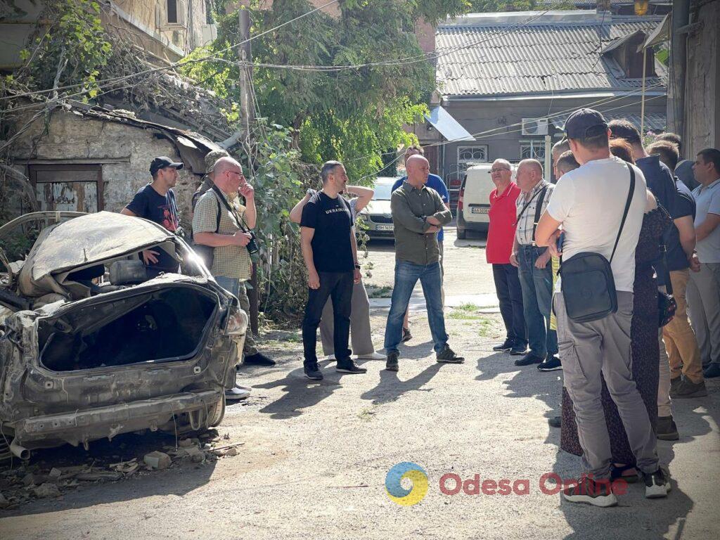 В Одессе на пострадавших от ракет памятниках архитектуры начала работу рабочая группа по поврежденным объектам