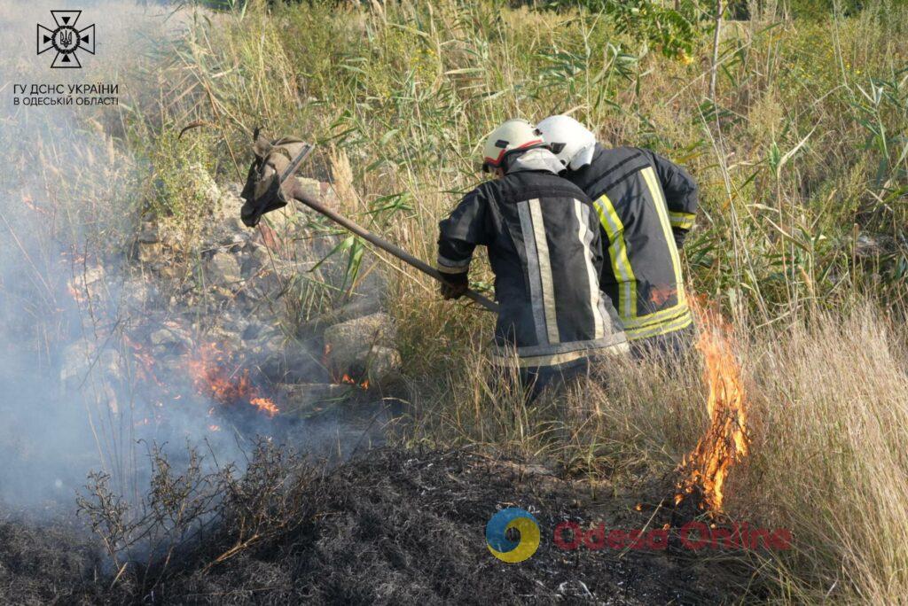 В Одессе произошел масштабный пожар на полях фильтрации (фото, видео)