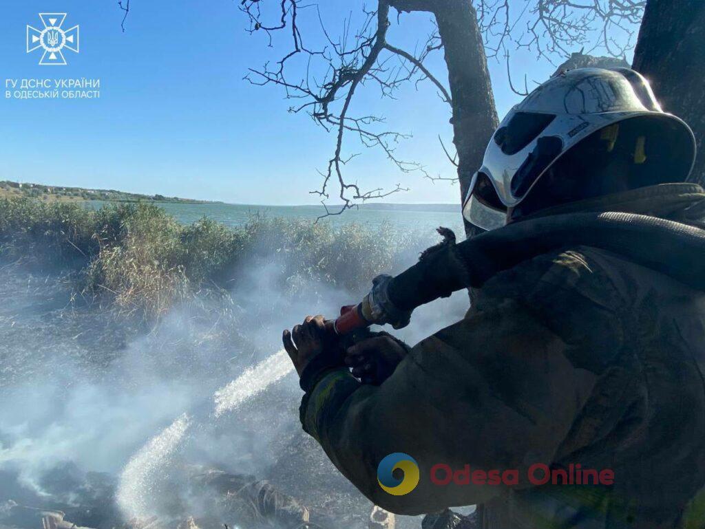 В Одесском районе произошел пожар на площади 15 гектаров