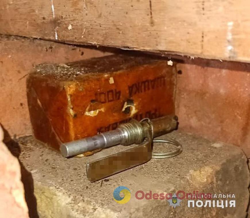 У мешканця Одеської області знайшли тротил, гранату, патрони та марихуану