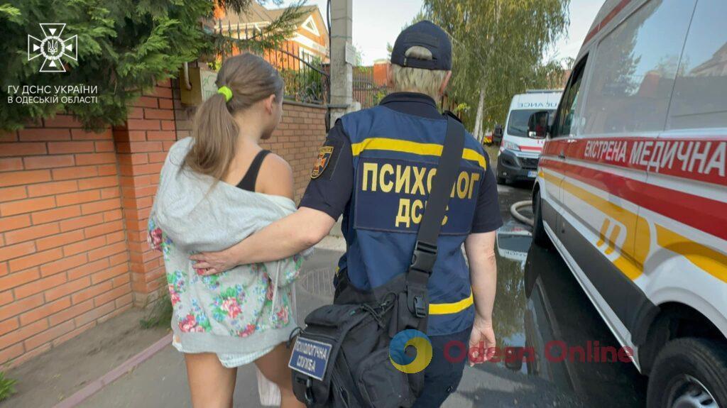 В Одесі горів приватний житловий будинок: серед постраждалих – четверо дітей