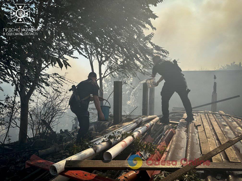 В Одессе произошел масштабный пожар в Киевском районе