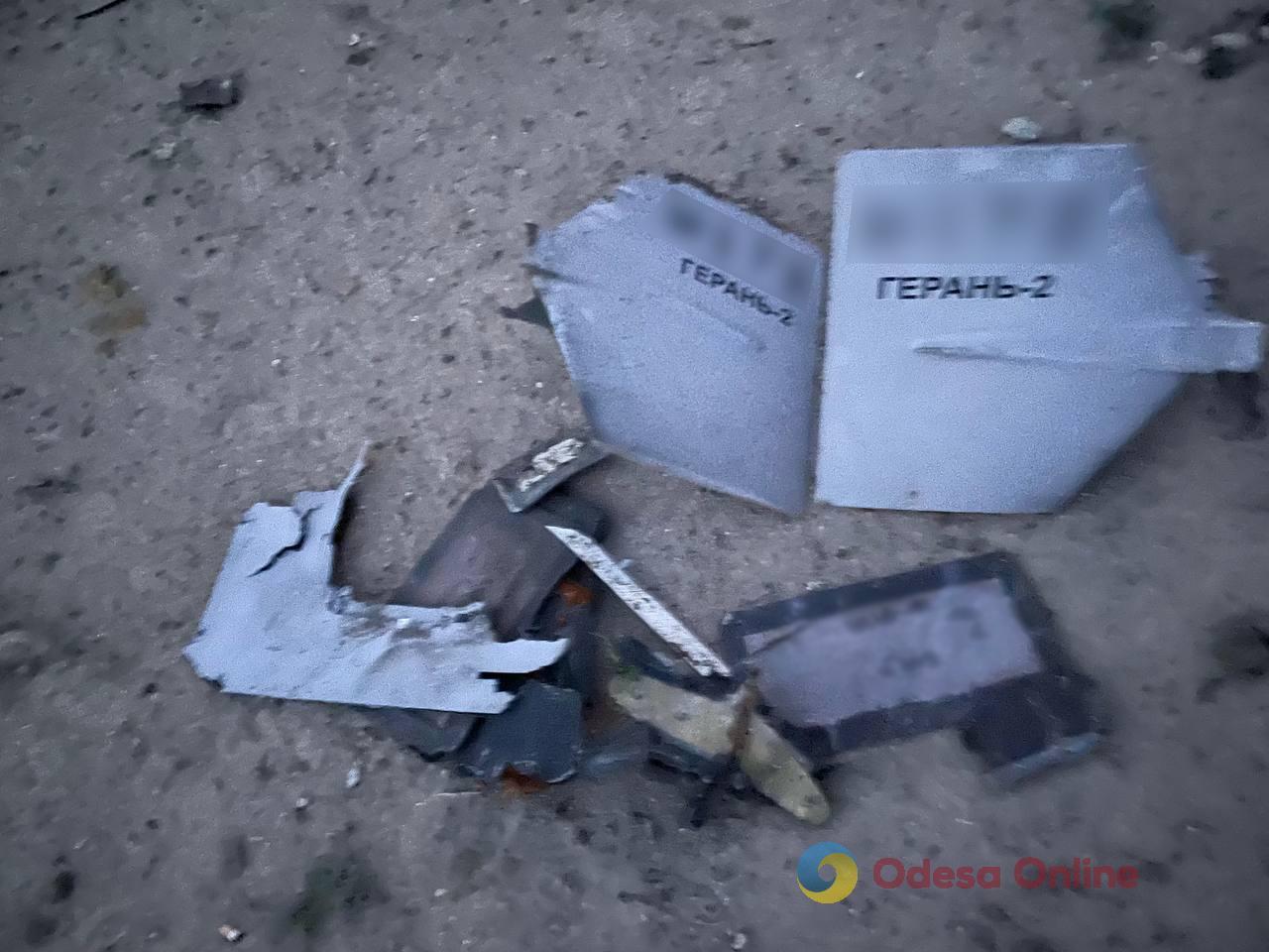 Пограничники показали обломки сбитых дронов на территории Одесской области (фото)