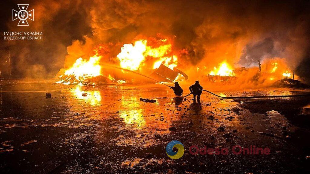 Последствия дроновой атаки на Одесскую область (фото)