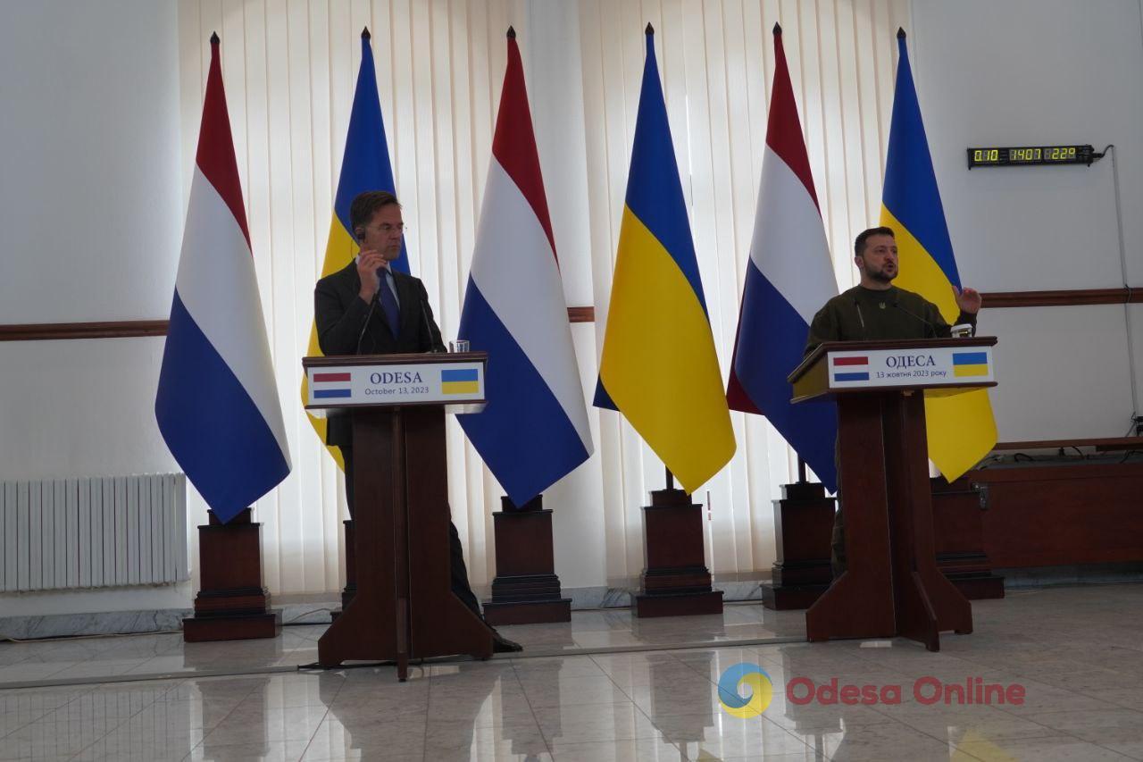 В Одессе Зеленский встретился с премьер-министром Нидерландов (фото, видео)