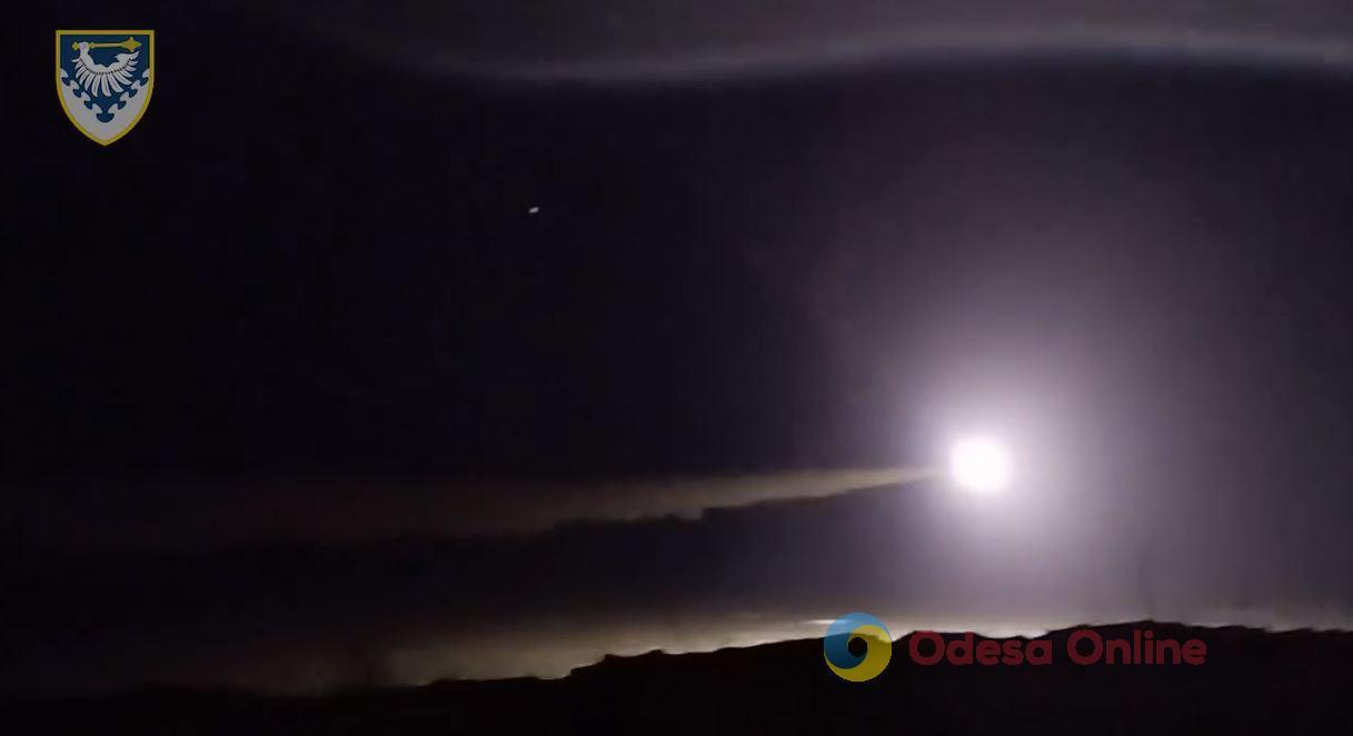 Воздушные Силы показали, как ночью уничтожили вражеский дрон-камикадзе в Одесской области