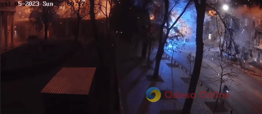 Одесский худмузей опубликовал видео взрыва российской ракеты