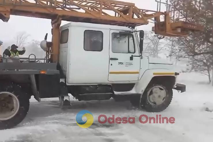 Через негоду на Одещині без електропостачання залишилися 179 населених пунктів