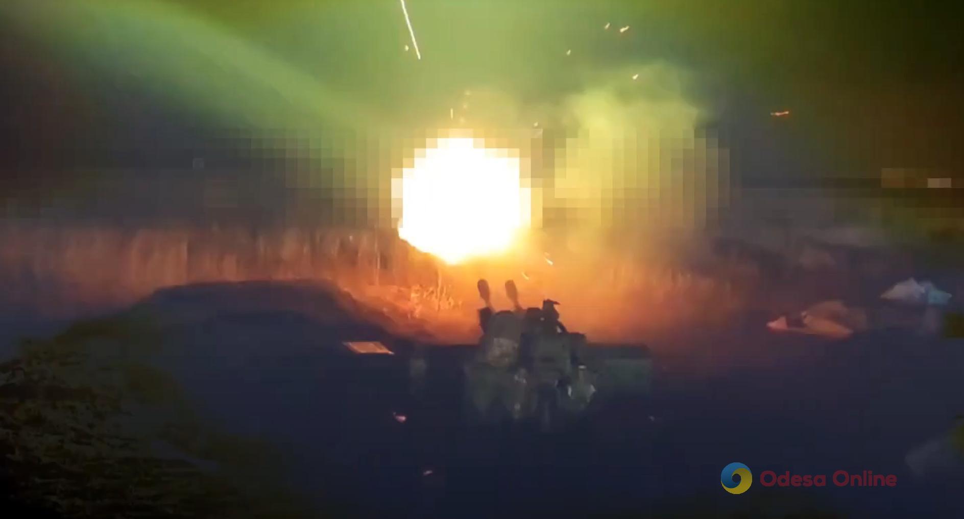 Одесская область: пограничники показали, как сбили вражеский дрон-камикадзе