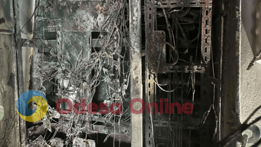 В жилом доме в центре Одессы горела электрощитовая