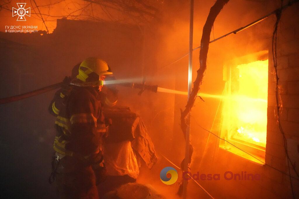 Под Одессой сгорел жилой дом