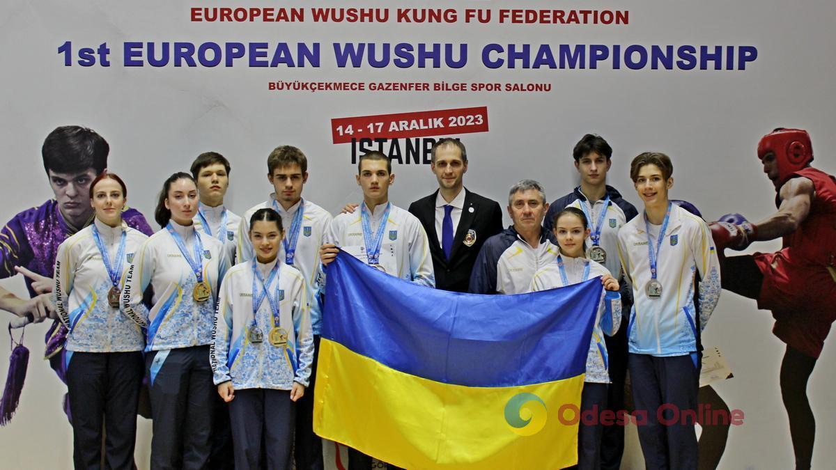 Спортсмени з Одеської області здобули два десятки медалей чемпіонату Європи з ушу