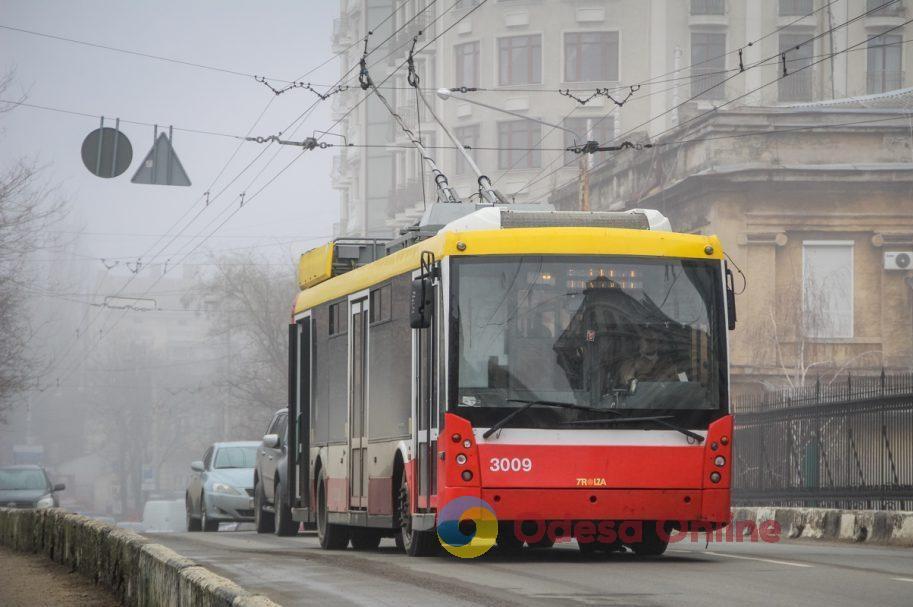 В Одессе два троллейбуса временно сменили маршруты