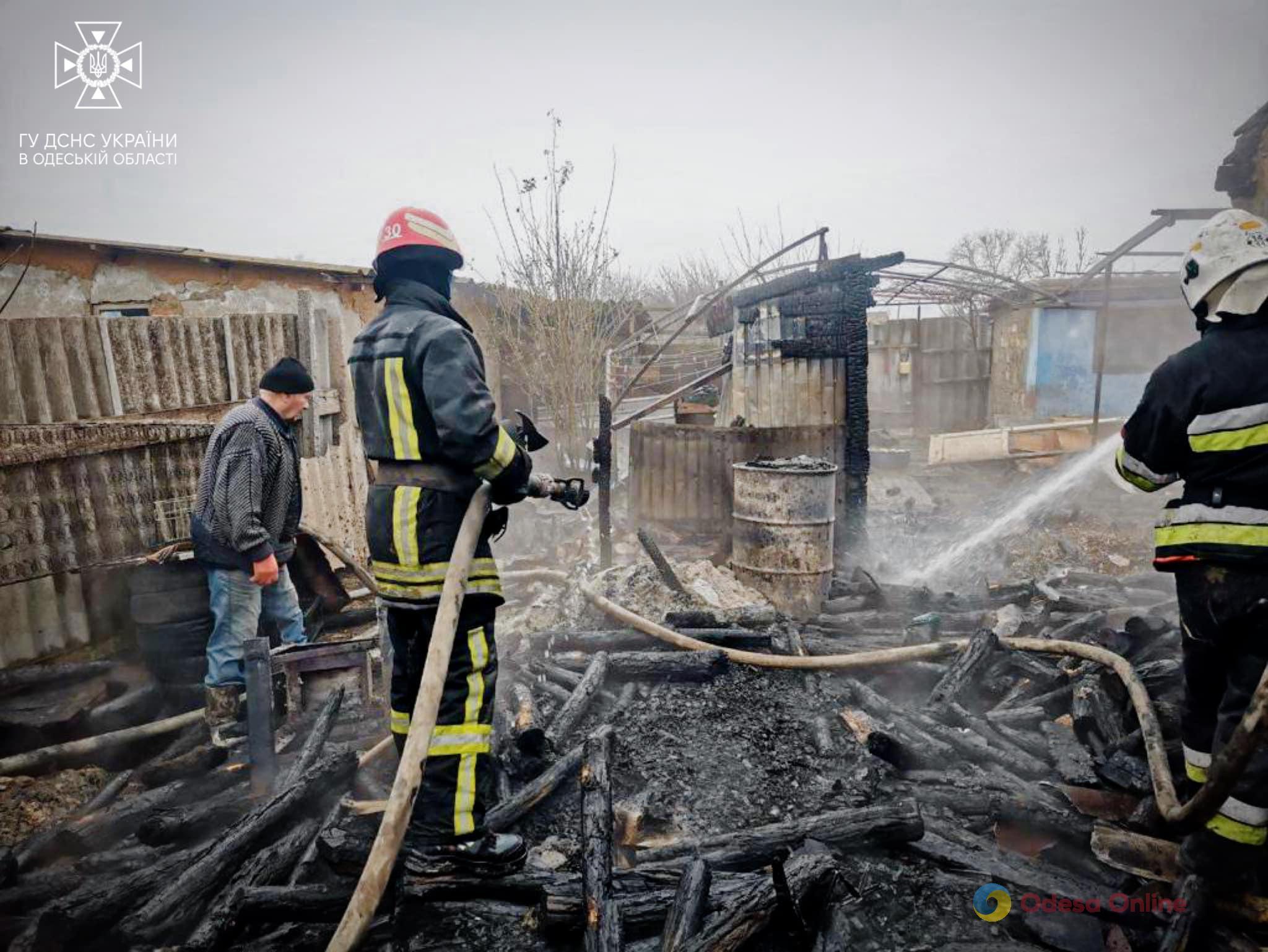 В Одесской области произошел пожар в частном секторе