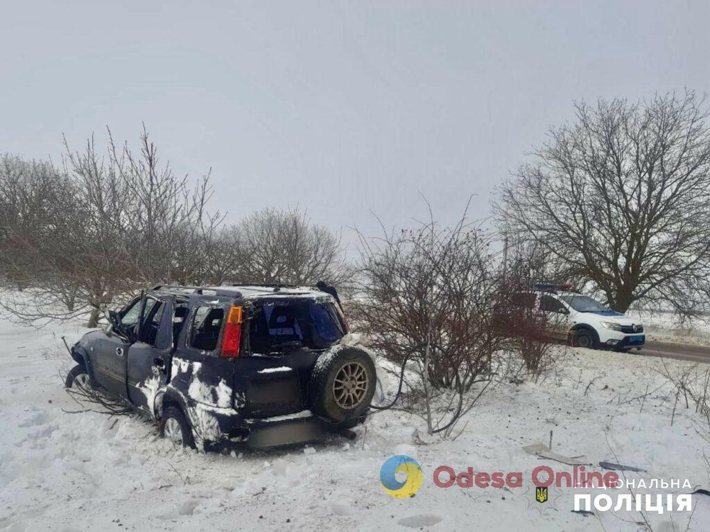 В Одесской области кроссовер вылетел с дороги – водитель авто погиб (фото)