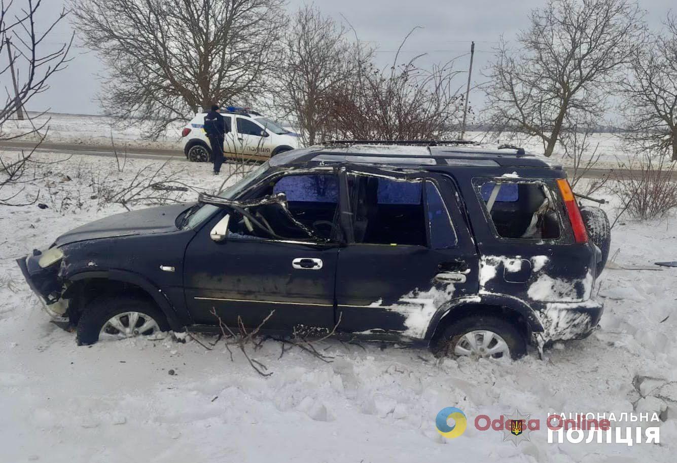 В Одесской области кроссовер вылетел с дороги – водитель авто погиб (фото)