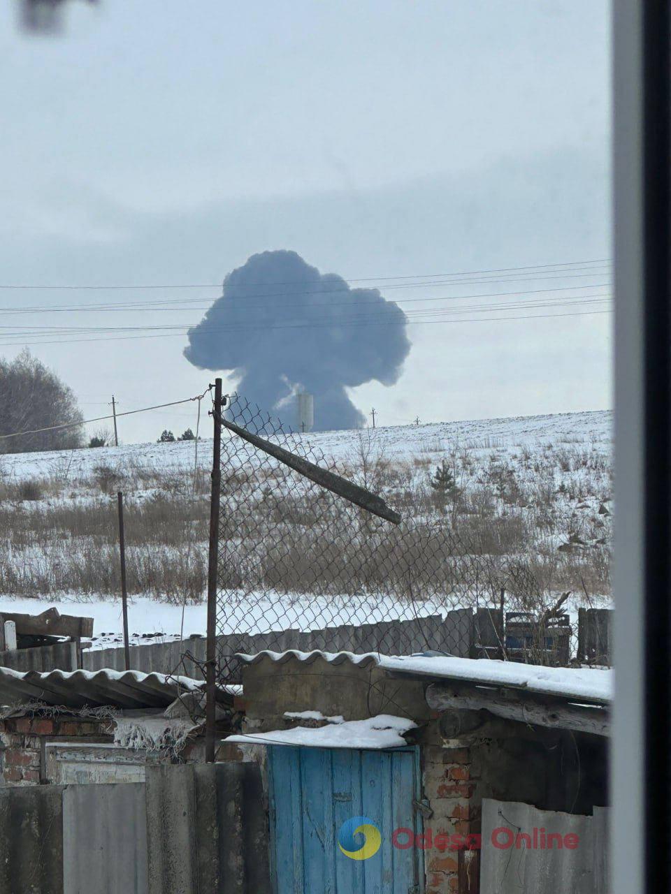 В Белгородской области РФ упал самолет ИЛ-76
