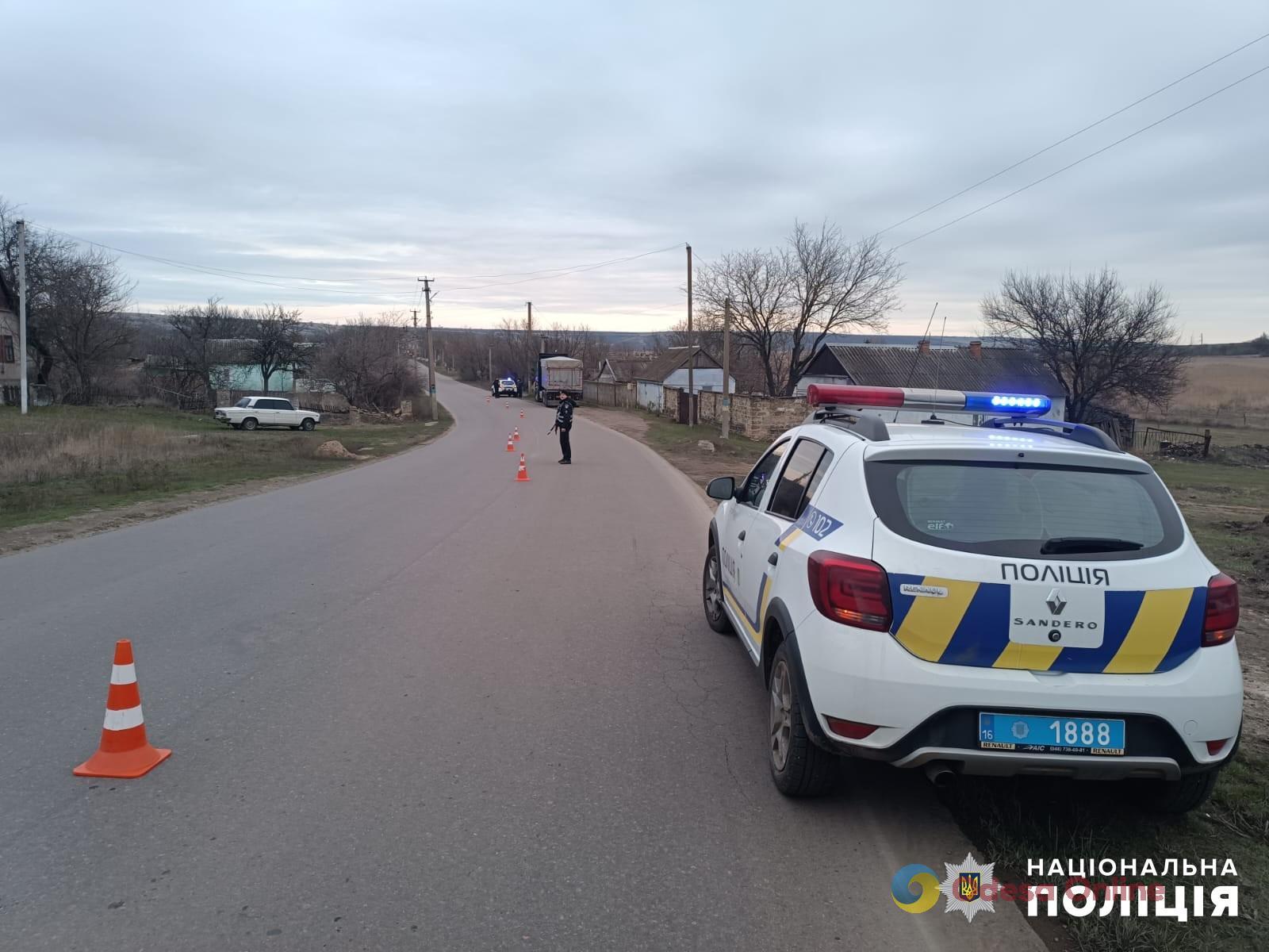 На Одещині вантажівка збила жінку, яка вийшла на проїжджу частину