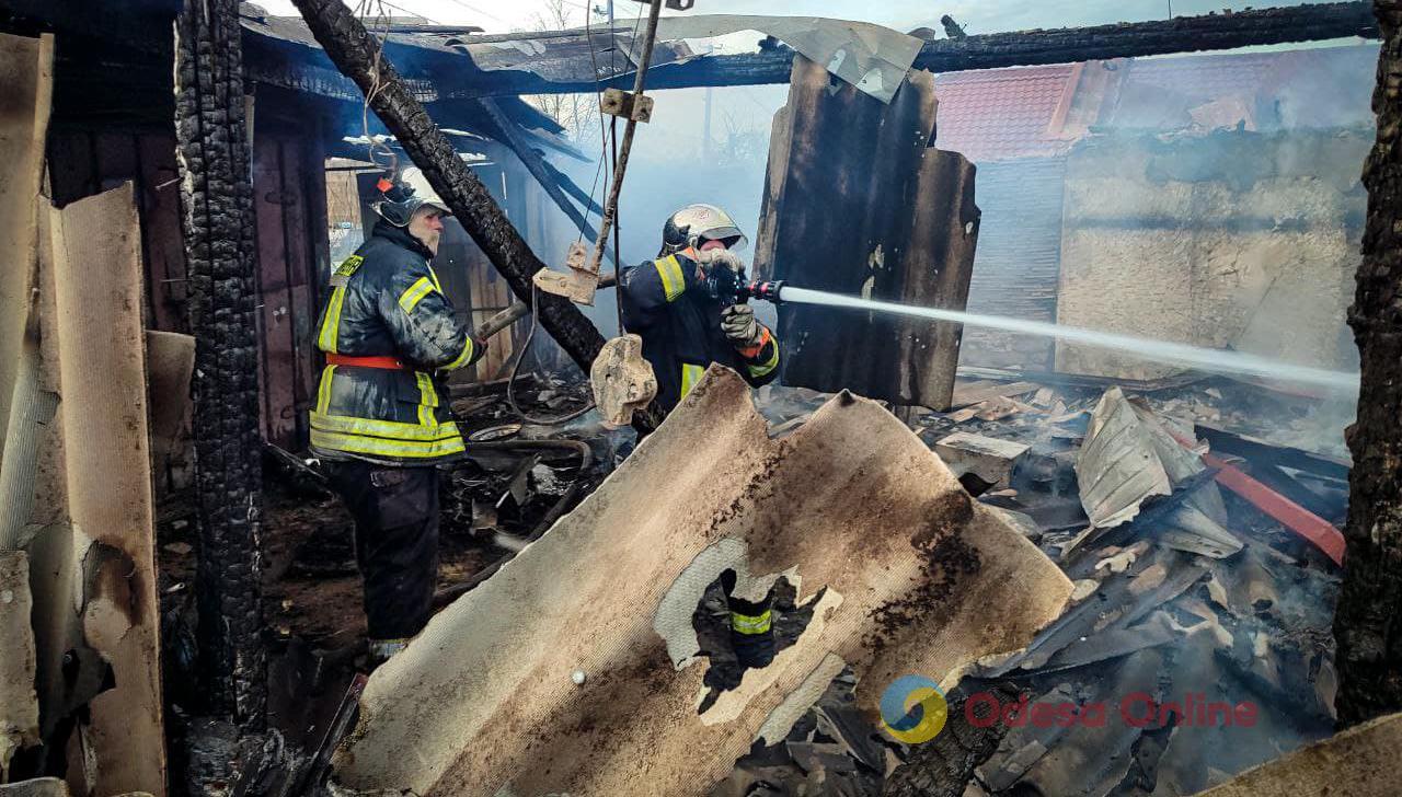В Одесской области тушили пожар: женщина в больнице