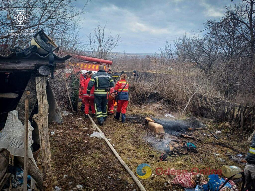 В Одесской области спасли женщину из горящего дома