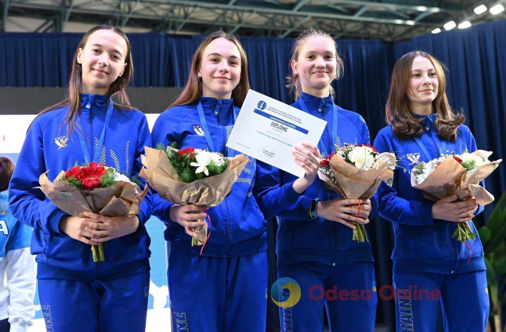 Одеська спортсменка стала призеркою чемпіонату Європи з фехтування (фото)