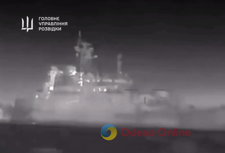 В ГУР рассказали и показали, как утопили российский корабль «Цезарь Куников» (видео)