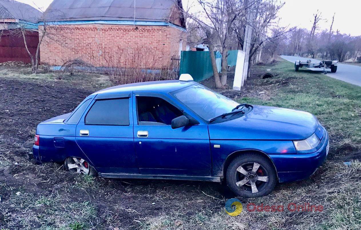 Одесская область: пьяный водитель оказался в кювете