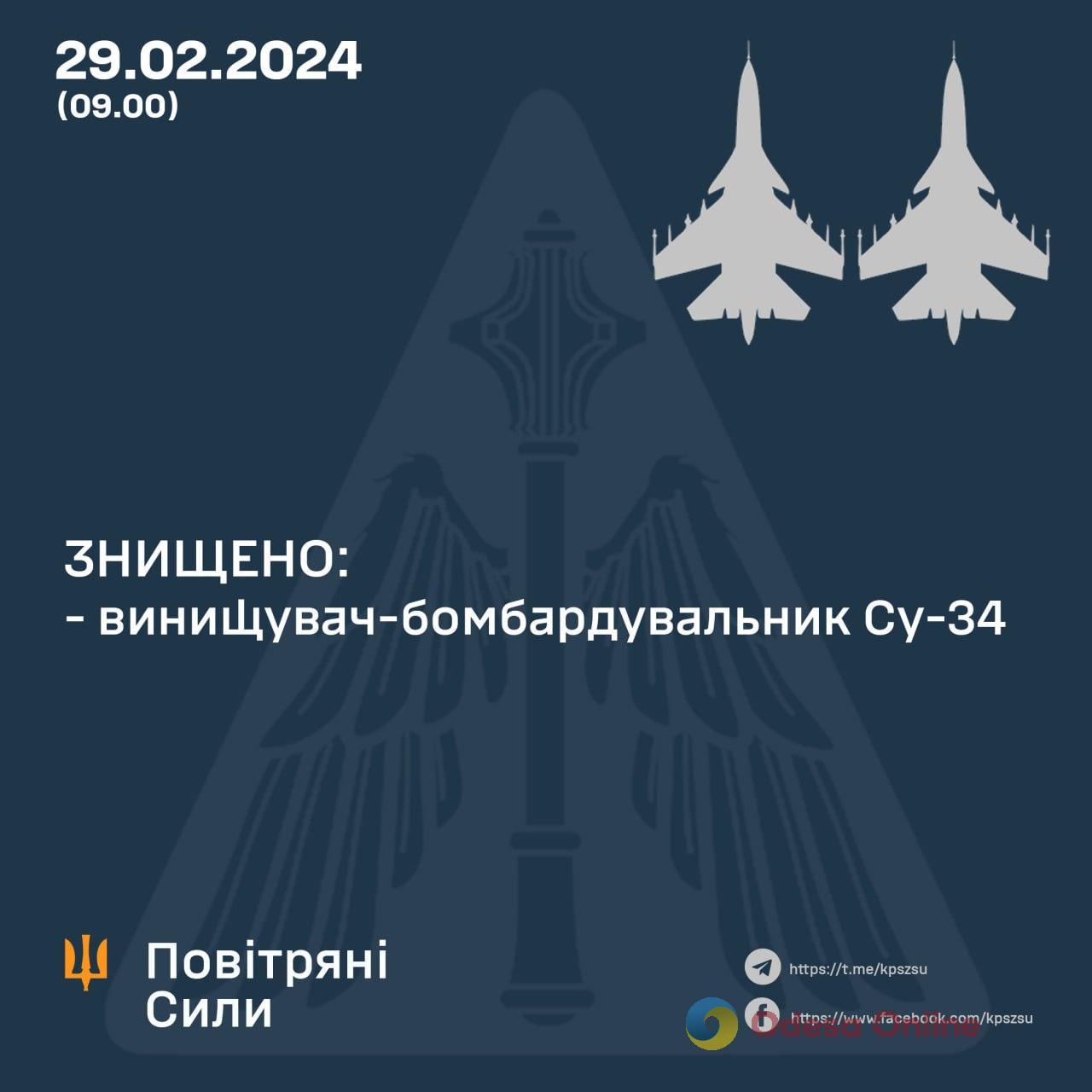 ЗСУ знищили ще два російські Су-34