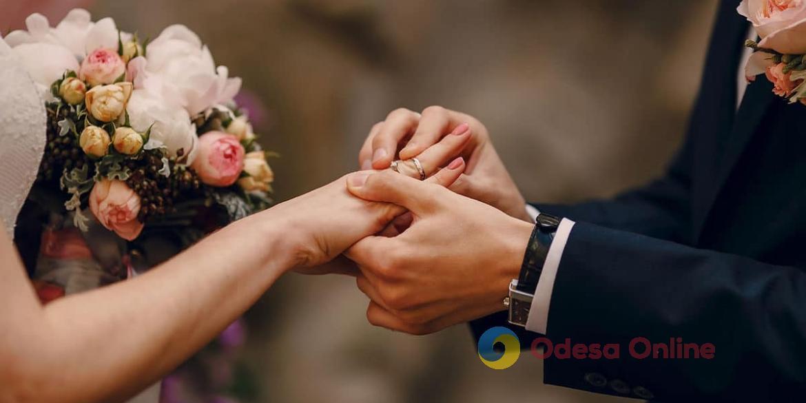 Одесская область – в лидерах по количеству зарегистрированных браков в прошлом году