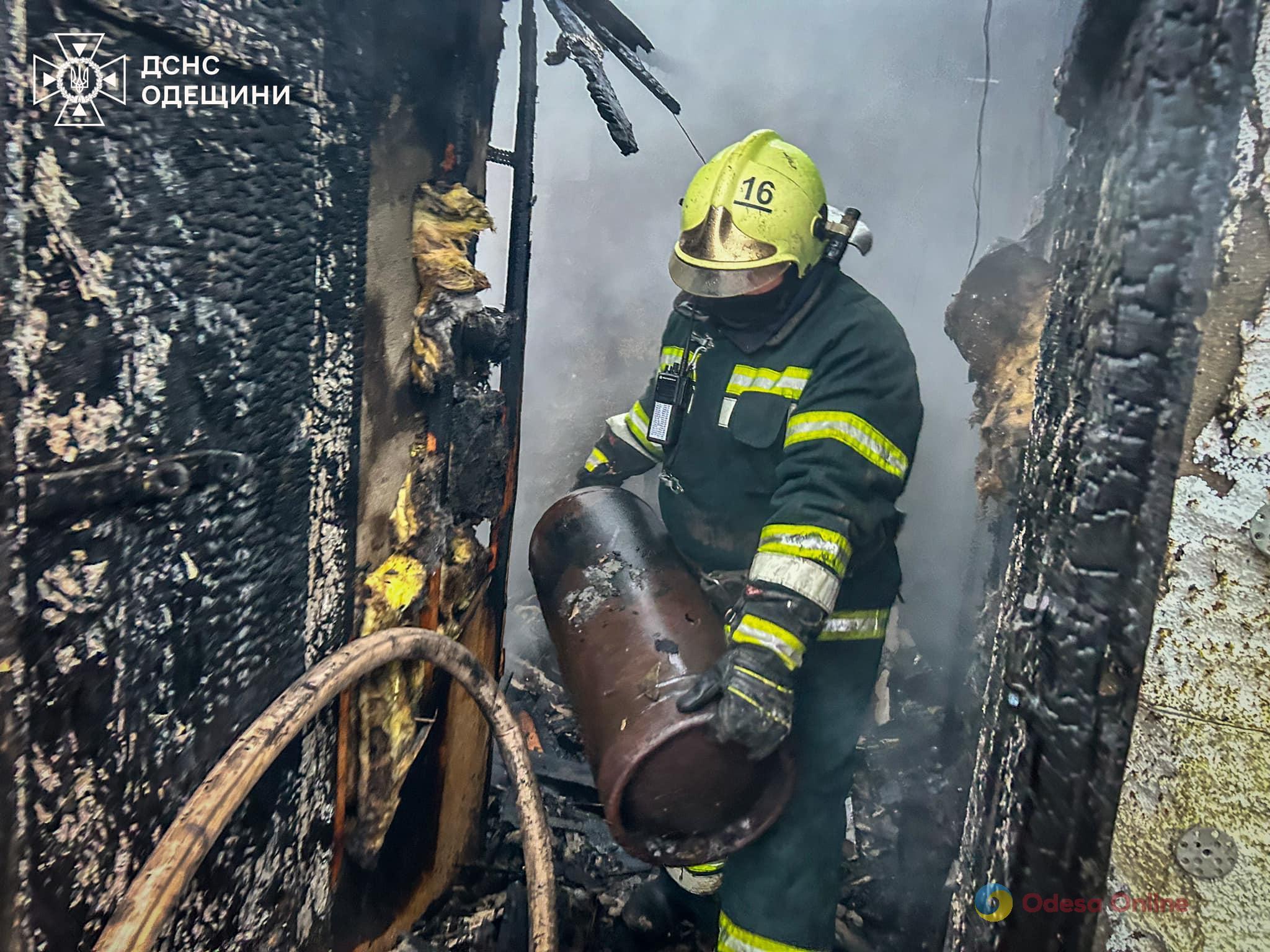 В Одесской области произошел пожар в котельной жилого частного дома