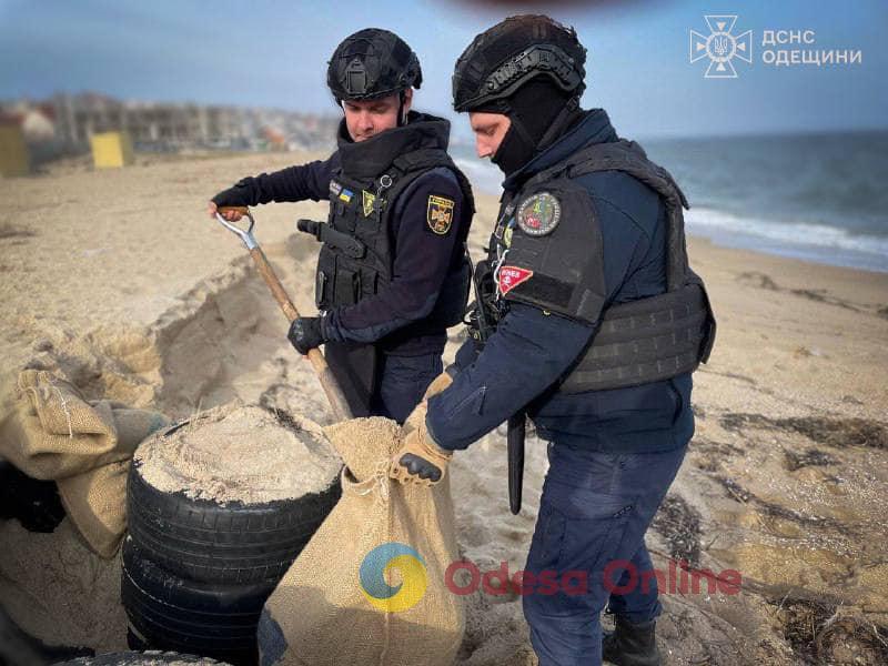 В Одесской области на берег выбросило якорную мину