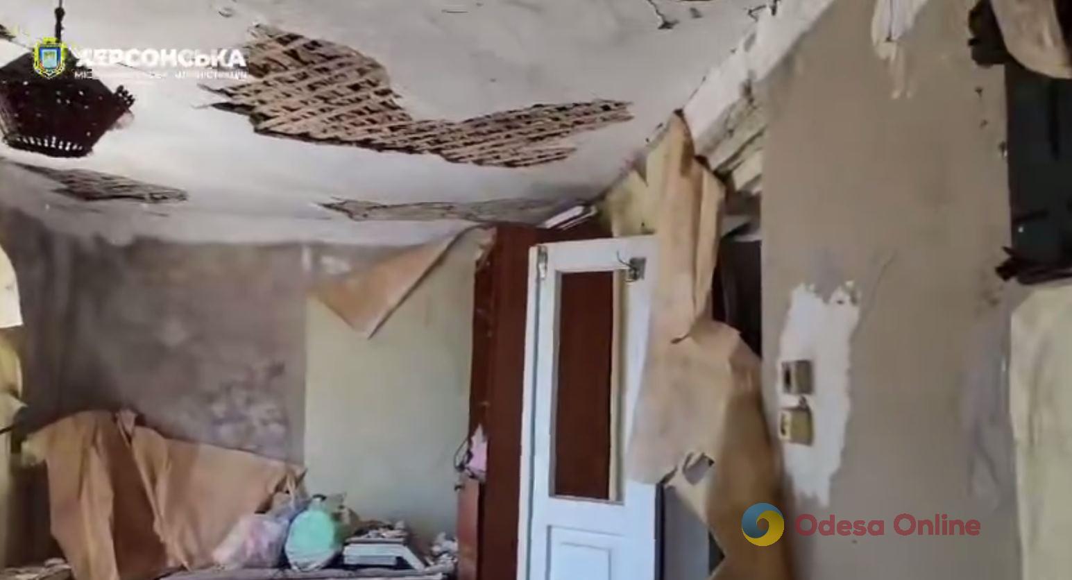 Окупанти обстріляли середмістя Херсону з окупованого лівобережжя (відео)
